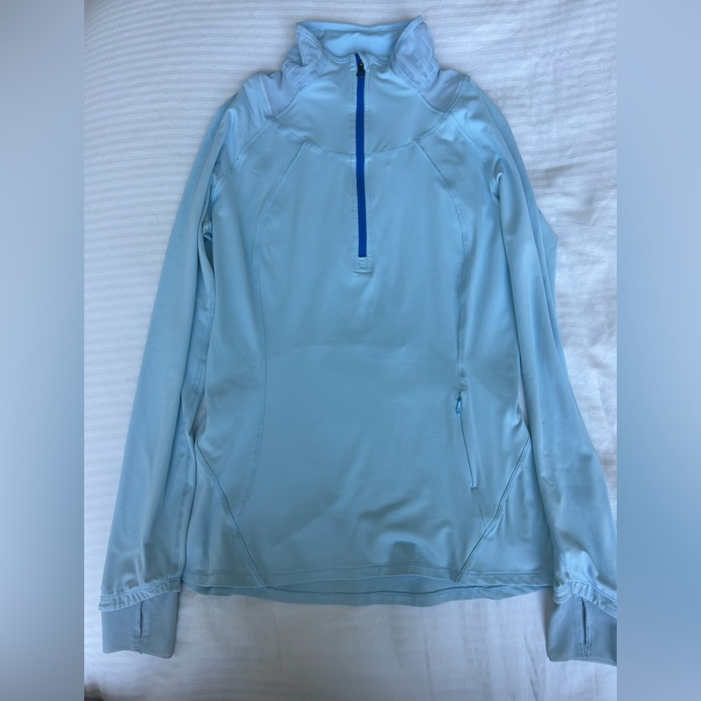 Light Blue Quarter-Zip Lululemon jacket